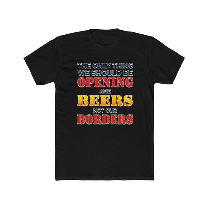 'Beers Not Borders' Cotton Crew Tee