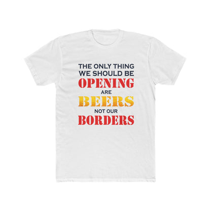 'Beers Not Borders' Cotton Crew Tee