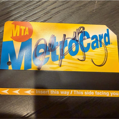 LIMITED DROP: John Rocker Autographed NYC Metro Card