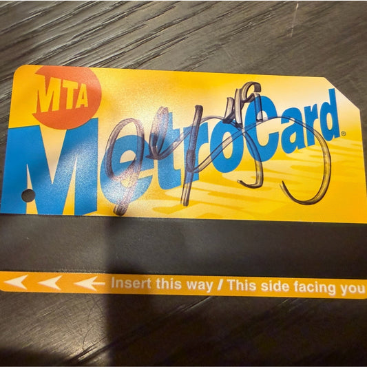 LIMITED DROP: John Rocker Autographed NYC Metro Card